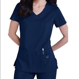 Grey’s Anatomy barco ACTIVE navy scrub top small